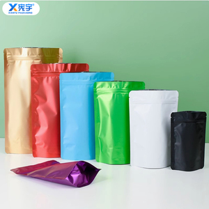 Bolsa de Plástico Laminado Colorida con Cierre Hermético, Bolsa de Almacenamiento de Alimentos con Sellado Térmico de Aluminio <span class=keywords><strong>para</strong></span> Especias Secas y Proteína en Polvo - Product Image 3