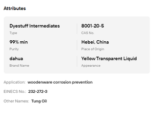 Huile de tung à séchage rapide en vrac, pureté 99 %, huile de cire pour bois, finition naturelle pour meubles et applications marines - Product Image 6