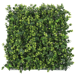 Vente en gros de panneaux muraux en gazon artificiel vert de 50x50 cm avec fleurs de lavande, jardin vertical, <span class=keywords><strong>d</strong></span>écoration intérieure et extérieure - Product Image 1