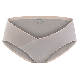 <span class=keywords><strong>Culotte</strong></span> de maternité taille basse en coton grande taille sans couture pour femmes enceintes slips de grossesse pour femmes - Product Image 3