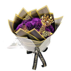 Bouquet <span class=keywords><strong>de</strong></span> roses scintillantes pour la veille du Nouvel <span class=keywords><strong>An</strong></span>, couronne <span class=keywords><strong>de</strong></span> papillons, savon, cadeau <span class=keywords><strong>de</strong></span> la Saint-Valentin, fleur artificielle <span class=keywords><strong>de</strong></span> Noë<span class=keywords><strong>l</strong></span> - Product Image 5