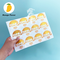 Emballage personnalisé pour sachet de tabac snus avec impression d'étiquette aveugle, encre parfumée, impression autocollante imperméable, emballage pour boîte à snuff