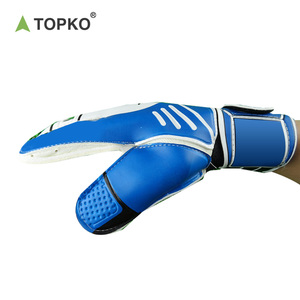 Gants de gardien de but professionnels pour hommes, en PU durable, antidérapants, avec sangle de poignet réglable, respirants et protection des doigts - Product Image 3