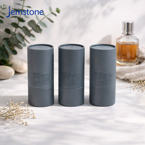 กล่องทรงกระบอกแก้วใส่โลโก้แบบกำหนดเอง เป็นมิตรกับสิ่งแวดล้อม บรรจุภัณฑ์หลอดกระดาษแข็งแข็งแรง บรรจุภัณฑ์หลอดกระดาษคราฟท์สำหรับน้ำหอม - Product Image 3