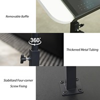 Table d'angle réglable compacte avec réglage en hauteur à 360° °   Table d'appoint rotative en forme de C pour canapé, support pour ordinateur portable Z-23