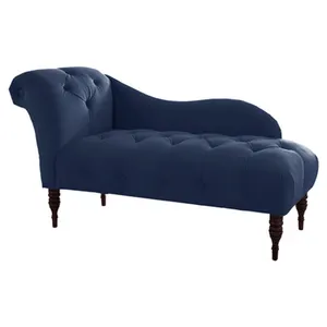 Nordic Style Lounge und Chaise Old Fashion Wohn möbel Chaise Air Leders ofa Elegante Stoff Chaise Lounge