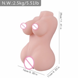 Half-body Realistic Doll Adult Sex Toy, Simulated <strong>Large</strong> <strong>Breasts</strong> Airplane Cup Male Masturbator Male Masturbation Sex Toys - Product Image 3