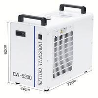 Prix usine 110V/220V refroidisseur d'eau industriel refroidi par air Machine CW 5200 compresseur de refroidissement de pompe à moteur petit Tube Laser CO2