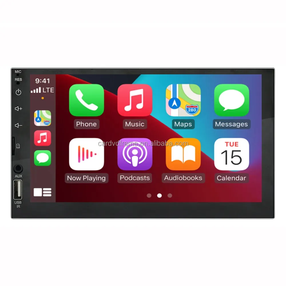 Pemutar MP5 Mobil 2 Din layar sentuh HD, Radio mobil Android sistem Multimedia DVD mobil dengan Bluetooth