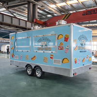 Chariot à hot-dogs personnalisé, camion à pizza, cuisine mobile de restauration rapide, stand alimentaire, bar mobile, remorque de concession AUSTAR