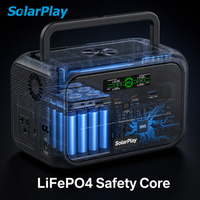 Générateur solaire Solarplay 300W 288Wh, batterie de secours pour station d'alimentation portable mini extérieure