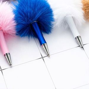 Custom Fluffy Beadable Pompom <b>Pen</b> - 28 Colors, Fuzzy Ballpoint <b>Pens</b> for DIY Crafts & Office Supplies Gifts - Product Image 3