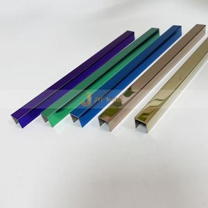 M151 U Shape Silver Gold Polished 304 316 Stainless Steel <b>Profiles</b> Tile Trim for Apartment Walls and Floor Waterproof Decoration - Product Image 2
