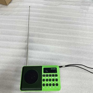 Radio portable FM Lecteur MP3 avec haut-parleur intégré Affichage LED Batterie rechargeable Alimentation USB Corps en plastique - Product Image 5