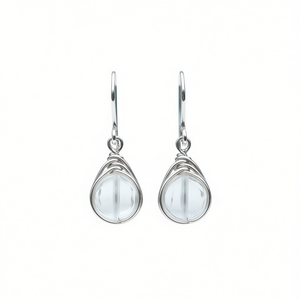 Orecchini Pendenti Rosa E2832 da Donna, in Lega con Incastonatura a Goccia, Gioielli Classici alla Moda - Product Image 1