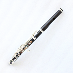 C chiave Piccolo piatto d'argento Piccolo flauto per professionisti con cassa in <span class=keywords><strong>legno</strong></span> ebano Piccolo - Product Image 1