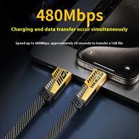 Cable USB de Carga Rápida 4 en 1 de Alta Calidad con Material de Aleación de Zinc y Trenzado de Nailon, PD de 27W a 65W para iPhone
