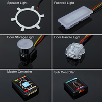 Kit d'Éclairage Intérieur de Voiture LED Ambiance Dynamique RVB Couleurs Rêve 22 en 1 avec Contrôle sans Fil par Application