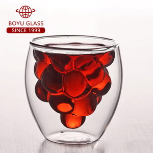 <span class=keywords><strong>Tasse</strong></span> en <span class=keywords><strong>verre</strong></span> borosilicaté épais transparent Double paroi café whisky <span class=keywords><strong>verre</strong></span> à vin pour boissons de jus de lait - Product Image 3