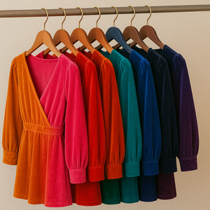 ¡Gran venta! Ropa de terciopelo dorado usada para mujer, estilo africano elegante - Product Image 6