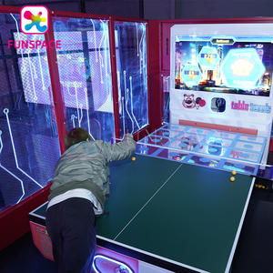 Funspace intérieur AR Sports <span class=keywords><strong>Tennis</strong></span> simulateur monnayeur jeu <span class=keywords><strong>vidéo</strong></span> <span class=keywords><strong>table</strong></span> <span class=keywords><strong>de</strong></span> ping-pong Machine <span class=keywords><strong>de</strong></span> jeu - Product Image 6