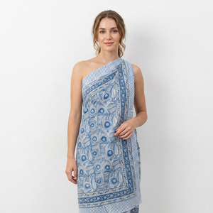 Pareo de algodón hecho a mano con estampado floral, suave y ligero, ideal para la playa, piscina o resort, para mujer, venta al por mayor. - Product Image 1