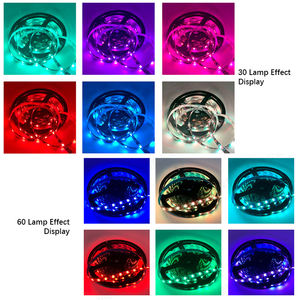 Tira <span class=keywords><strong>de</strong></span> luces LED DC 5V 1M SMD 5050 para <span class=keywords><strong>música</strong></span> en casa, juego <span class=keywords><strong>Pop</strong></span>, decoración <span class=keywords><strong>de</strong></span> luz Flexible ambiental, siete colores, Navidad remota - Product Image 4