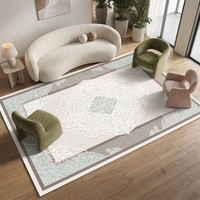 Tapis de luxe en polyester tissé Wilton, lavable en machine, pour salon et chambre à coucher – Meilleures ventes