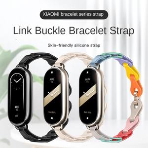 Bracelet de sport de luxe pour Xiaomi 8/9, bracelet en silicone respirant et creux, résistant à la transpiration, bracelet de montre DIY au design tendance - Product Image 2