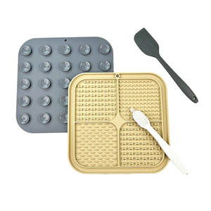 Yeni ürün özelleştirilmiş 21.5cm şekilli gıda pedi köpek yalamak Mat köpek silikon Pet besleyici Modern - Product Image 1