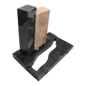 Monument funéraire de grand livre personnalisé pierres tombales en granit à double hauteur pour tombes - Product Image 1