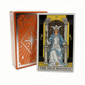 Juego de Cartas del Tarot OEM ODM, Estilo Clásico Rider Waite, Cartas del Tarot con Lámina Dorada, con Guía y Caja de Empaque Personalizada - Product Image 2