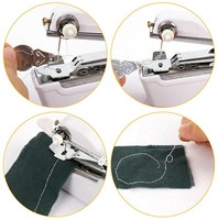 Portable Mini Machine À Coudre À La Main Rapide Pratique Point Coudre Couture Sans Fil Vêtements Ménage Électrique Machine À Coudre