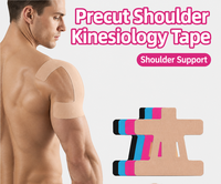 Bande de kinésiologie élastique prédécoupée pour l'épaule, patch de soutien articulaire, enveloppement musculaire athlétique pour la gym, l'entraînement et le sport