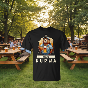 Bober BBr Kurwa <b>Polish</b> Beer T-<b>Shirt</b> Promotional Product Category - Product Image 3