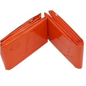 Couverture de survie d'urgence orange légère, réfléchissante, imperméable et portable pour l'extérieur, idéale par temps froid - Product Image 4
