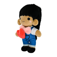 Peluche personnalisée OEM ODM, personnage garçon en peluche avec vêtements amovibles pour collection de fans, poupée de dessin animé douillette
