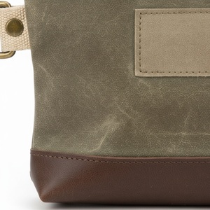 Pochette à rivets en toile de canard cirée pour pickleball 16 oz, personnalisable avec logo, vente en gros, pour balles de tennis - Product Image 2