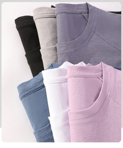 T-<span class=keywords><strong>shirt</strong></span> décontracté américain à épaules tombantes pour <span class=keywords><strong>homme</strong></span>, longueur standard, été, respirant, séchage rapide, 100 % polyester, robuste, élastique, coupe ajustée, fabriqué en Chine - Product Image 6