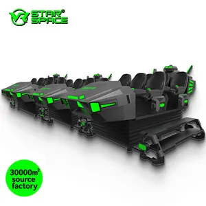 Game VR Roller Coaster enam kursi, untuk permainan keluarga dengan perangkat VR ROI tinggi VR dalam ruangan 100 buah game 3KW
