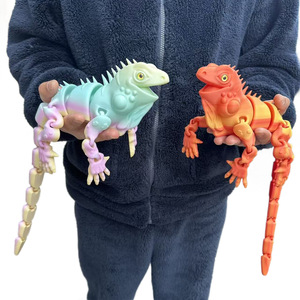 Modèle d'iguane imprimé en 3D Gzyuyou 2026 avec articulations mobiles, décoration créative pour la maison, ornement de bureau - Product Image 6