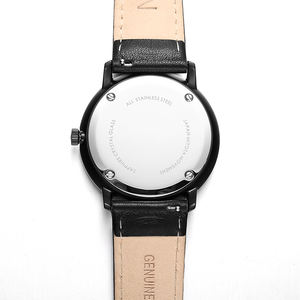 Montre analogique à mouvement <span class=keywords><strong>japonais</strong></span> Miyota 2115 avec cadran en fibre de carbone, verre saphir et bracelet en cuir sport tendance - Product Image 4