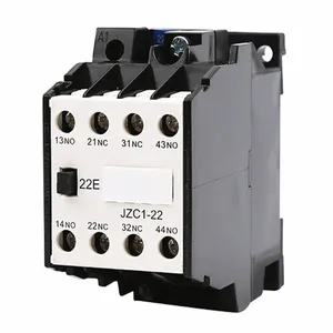 JZC1 श्रृंखला दीन रेल माउंट 3 पोल 4NO 4NC एसी/डीसी Contactor