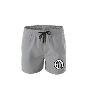 low price low MOQ wholesale swimming running shorts beach shorts anime logo GoKu logo for summer swimming quick dry