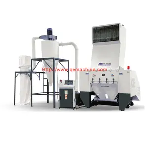 QE granulators Soundproof CE Plastic Raw Material Crushing Machine Price Silent Plastic Recycling Bottle Crusher With Collector