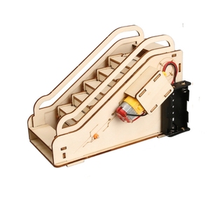 Elevador eléctrico hecho a mano DIY, ciencia, pequeña escalera mecánica, juguete, cinta transportadora, tecnología para tableros educativos - Product Image 6