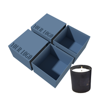 Caja de Regalo Rectangular Reciclable de Alta Calidad para Juego de Velas, Cajas de Velas Rosas, Caja de Regalo de Lujo Personalizada para Velas con Inserto