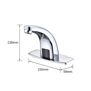 Robinet intelligent à capteur <span class=keywords><strong>infrarouge</strong></span> automatique avec noyau en céramique et poignée unique en laiton, design moderne pour salle de bain - Product Image 5