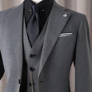 <span class=keywords><strong>Costume</strong></span> sur mesure pour <span class=keywords><strong>homme</strong></span> en tissu de laine et de bambou, avec élasticité, antibactérien et antistatique, costumes sur mesure en gros - Product Image 4