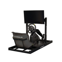 Simulador de Go Kart CAMMUS, Instalaciones de Entretenimiento para Niños de 3 a 18 Años, Juego de Volante para PC, para Interiores y Exteriores